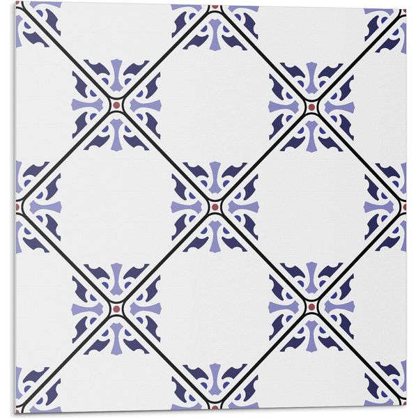 Motivo Floreale - Autoadesivo - Rivestimenti Murali - Pannello Murale - Decorazione Murale - Pannelli Murali Decorativi - Pannelli Murali 3D - Design Murale Autoadesivo - 4 Pezzi 50 X 50 Cm-image