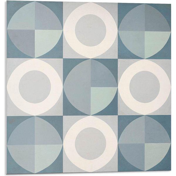 Geometria Di Cerchi E Forme - Piastrelle Autoadesive - Piastrelle In Pvc - Piastrelle In Vinile - Piastrelle Autoadesive 3D - Piastrelle Adesive - Piastrelle Per Cucina E Bagno - 9 Pezzi30 X 30 Cm-image
