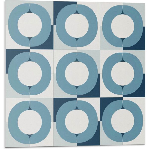 Geometrie Der Kreise Im System - Selbstklebend - Wandverkleidung - Wandpaneel - Wanddeko - Dekorative Wandpaneele - 3D Wandpaneele - Wandgestaltung Selbstklebend - 4 StüCk 50 X 50 Cm-image