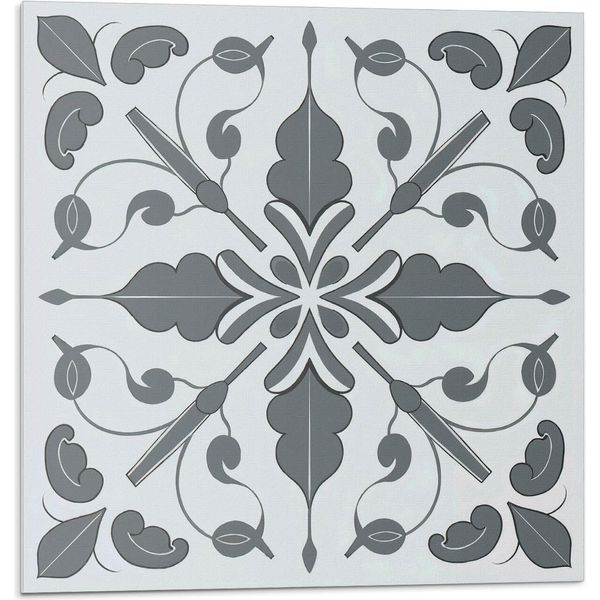 Motivo Vegetale In Simmetria - Autoadesivo - Rivestimenti Murali - Pannelli Murali - Decorazioni Murali - Pannelli Murali Decorativi - Pannelli Murali 3D - Design Murale Autoadesivo - 4 Pezzi 50 X 50 Cm-image