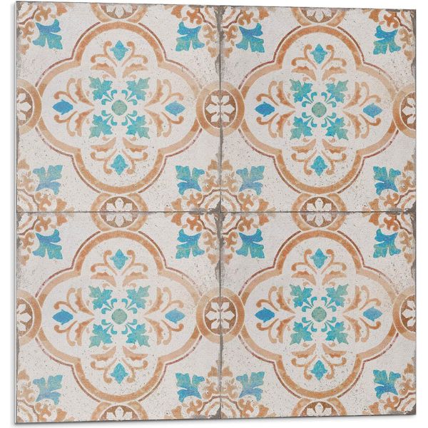 Motivo Decorativo Con Fiori - Autoadesivo - Rivestimenti Murali - Pannello Murale - Decorazione Murale - Pannelli Murali Decorativi - Pannelli Murali 3D - Design Murale Autoadesivo - 4 Pezzi 50 X 50 Cm-image