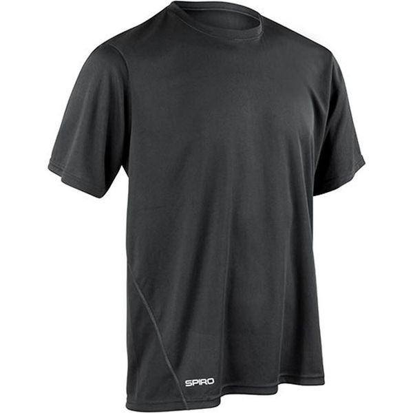 Spiro S253M | Maglietta Sportiva Quick Dry + Quick Dry - Colore: Nero - Taglia: Xl-image