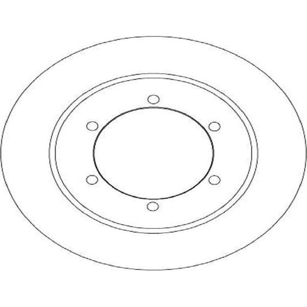 2X Disco Freno Trw DF6790 Per Nissan Cabstar (F24M F24W) NT400 Cabstar (F24F)-image