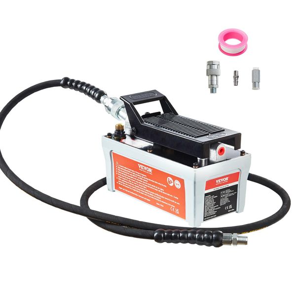 Vevor Pompa Idraulica Pneumatica Pompa Idraulica Pneumatica A Pedale 0,8/0,16L/Min Veicolo-image