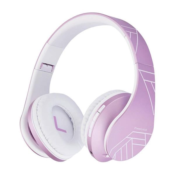 Cuffie Senza Fili Per Bambini Powerlocus P2 (Rosa-Bianco)-image