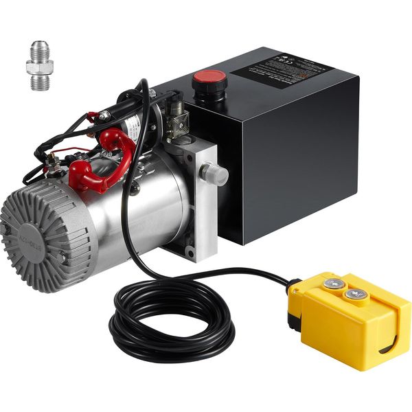 Succebuy Pompa Idraulica, 8 Quart, Unità Di Potenza A Singolo Effetto, Pressione Massima Di 3200 Psi, Portata Di 0,91 Gpm Per Rimorchi Ribaltabili E Sollevatori Di Auto. Pressione Massima, Portata 0,91 Gpm Per Rimorchi Ribaltabili E Sollevatori Di Automobili-image