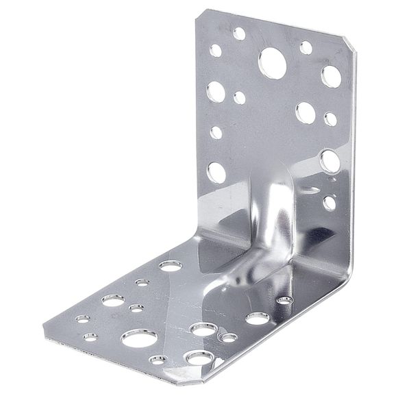 Alberts 335236 Connettore Angolare Per Impieghi Gravosi Con Perlina, Acciaio Inox, 90 X 90 X 65 Mm, Set Da 3-image