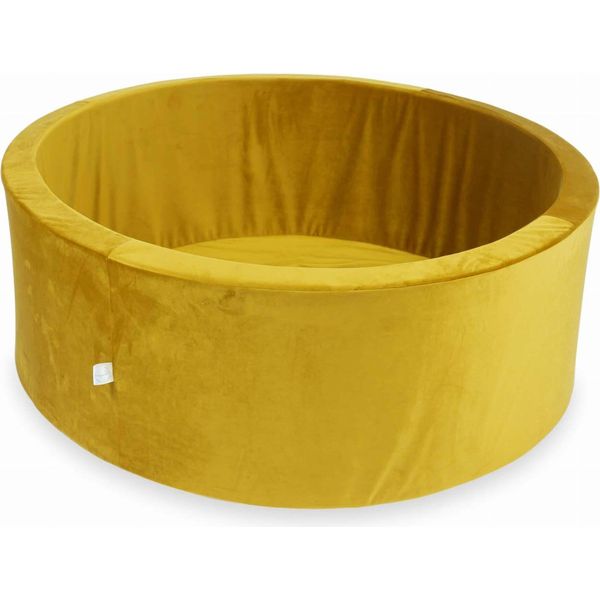 Piscina Di Palline 110X40 Velluto Oro - Senza Palline / Senza Palline-image