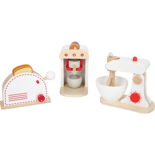 Small Foot - Set Di Elettrodomestici Da Cucina In Legno, Set Di 3 Pezzi-image