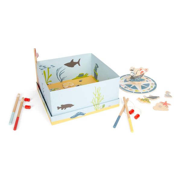 Small Foot - Gioco Della Canna Da Pesca In Legno - 4 Giocatori-image