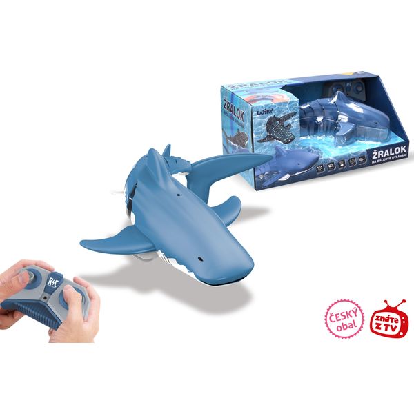 Squalo Bianco Rc In Acqua 35 Cm - Confezione Inglese-image