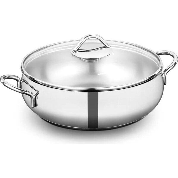 Korkmaz Tombik Pentola In Acciaio Inox Tencere Tombik 3,6L 24X8Cm A1077-image