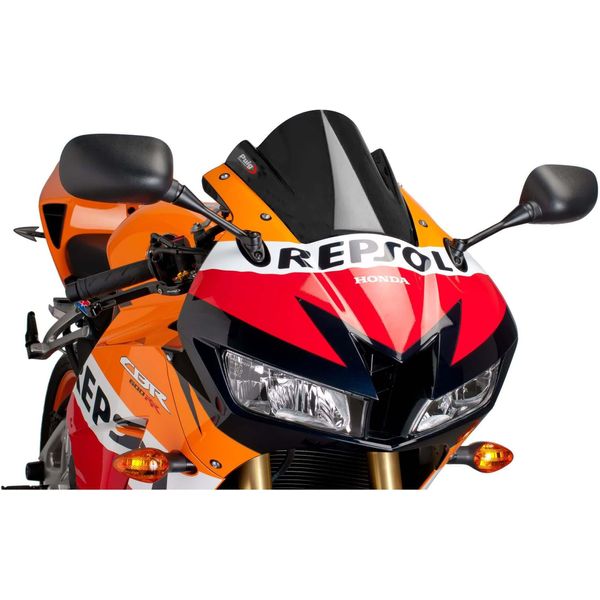 Cupolino Puig Z-Racing Nero 240X280Mm Per Honda Cbr Rr-image