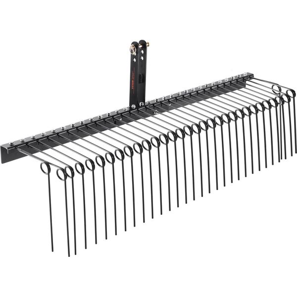 Rastrello Trainato Vevor, Arieggiatore Trainato Da 1830 Mm Con 32 Denti In Acciaio, Rastrello Per Prato Da Agganciare Alla Categoria 1, Attacco A 3 Punti Per Trattore, Per Foglie, Aghi Di Pino, Paglia Ed Erba-image