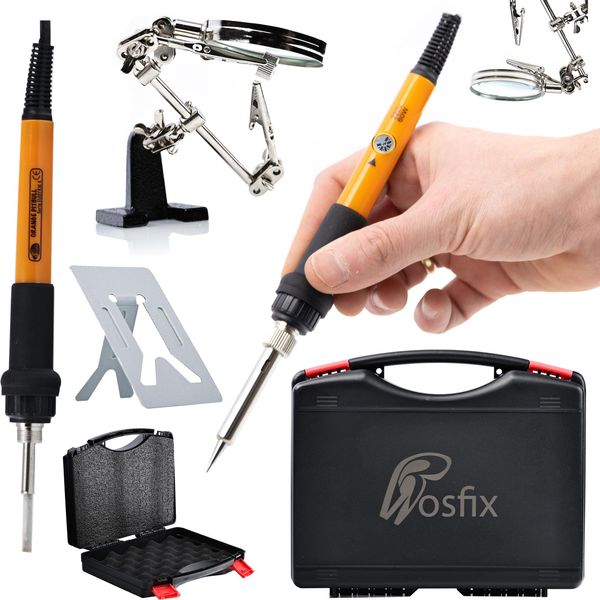 Rosfix Set Di Saldatore Di Precisione Con Potenziometro 10 In 1 OP60W PE1-image