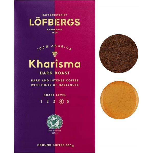 Lofbergs Kharisma Caffè Scuro Macinato 500G Bold-image