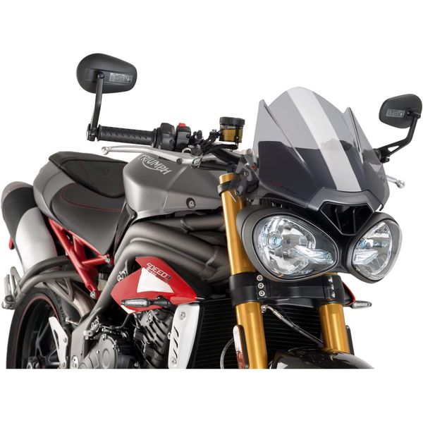 Cupolino Puig Naked Sport Fumè Chiaro Omologato Abe Per Triumph-image