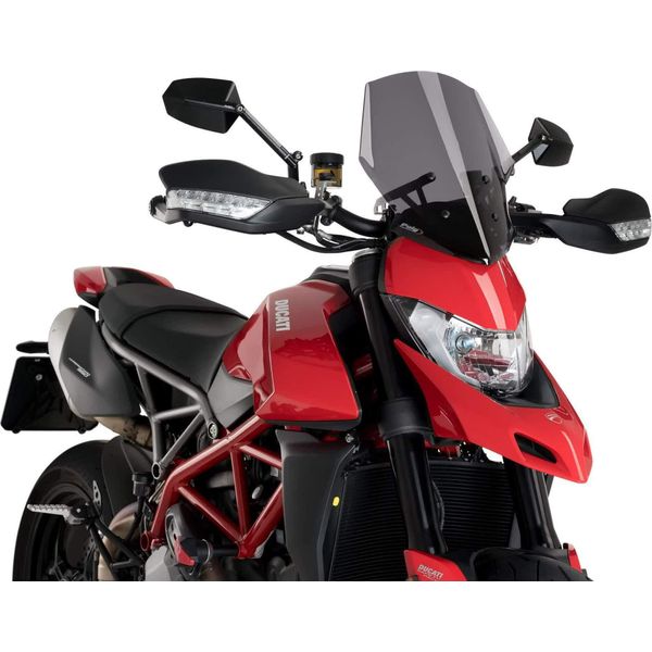 Cupolino Puig Naked Sport Fumè Scuro Omologato Abe Per Ducati Hypermotard /Sp-image