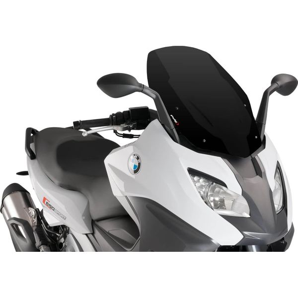 Cupolino Puig V-Tech Sport Nero 585X415Mm Omologato Abe Per Bmw-image