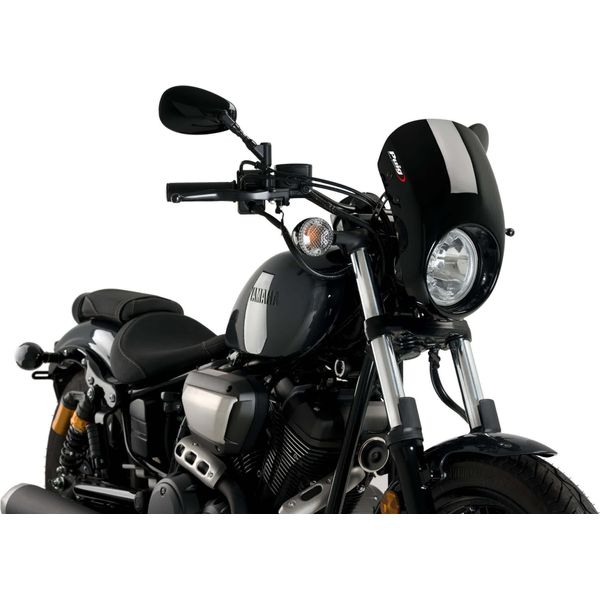 Cupolino Puig Semicarenato Nero Omologato Abe Per Yamaha-image