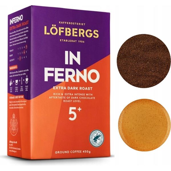 Lofbergs Inferno Caffè Macinato 450G Morbido-image