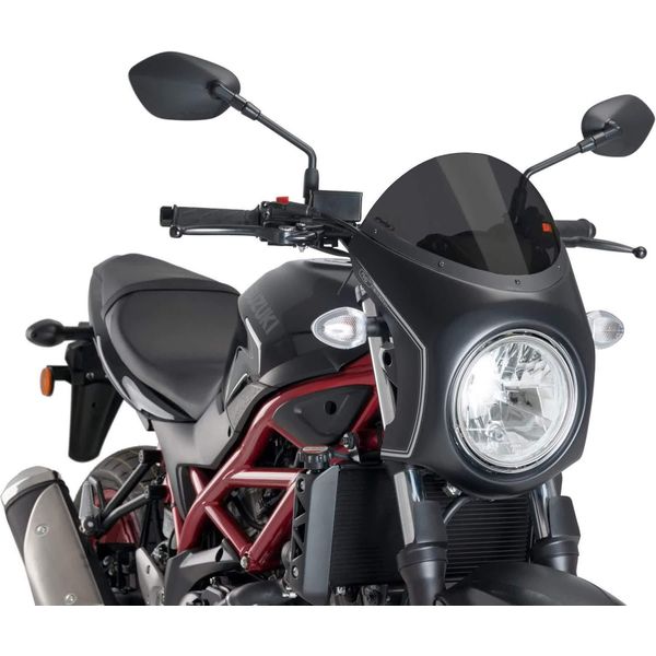 Cupolino Puig Semicarenato Fumè Scuro Per Suzuki Sv-image