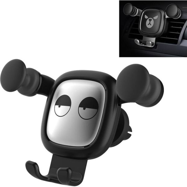 Big Eyes Gravity Pattern Cartoon Air Vent Auto Mount Phone Holder (Nero)-image