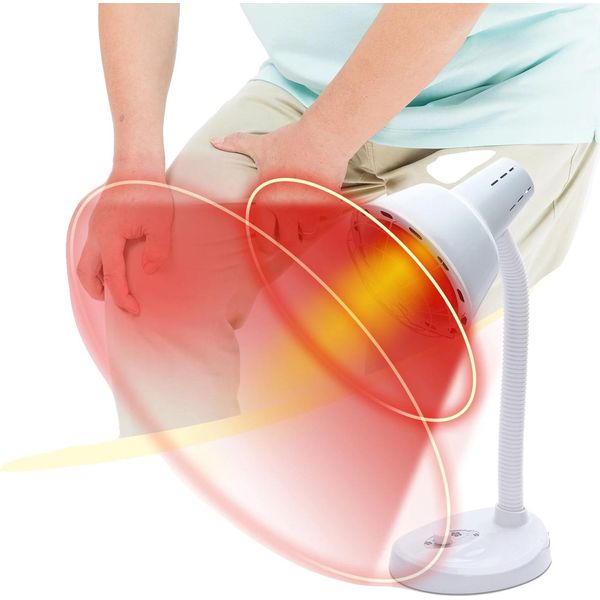 Lampada Riscaldante A Infrarossi, Angolo E Altezza Regolabili, Riscaldamento Rapido, Terapia Con Luce Rossa-image