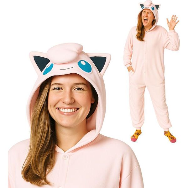 Onesie Kigurumi Pigiama Pokemon Jigglypuff Travestimento Xl: 175 - 185Cm-image