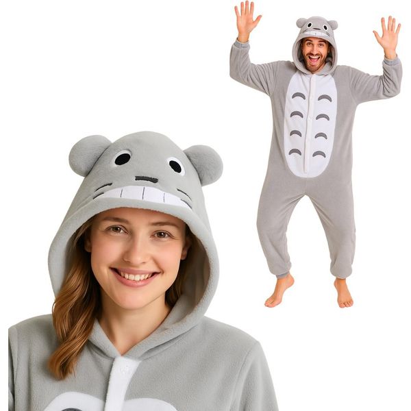 Onesie Kigurumi Pigiama Totoro Costume Travestimento L: 165 - 175Cm-image