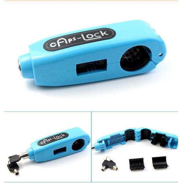 Motocykel Trottle Handlebar Lock NajlepšIe Heavy Duty Anti-Theft Portatile Per Blue-image
