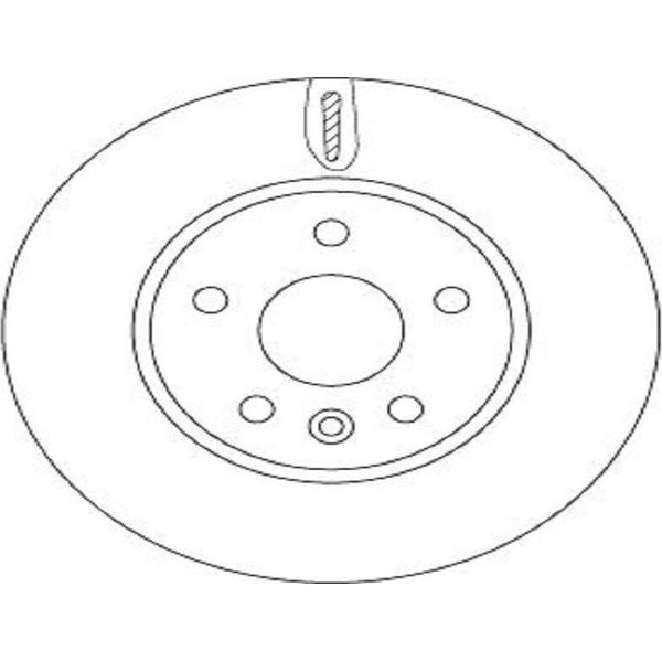 2X Disco Freno Trw DF6819 Per Opel Astra K Sports Tourer (B16) 45 5Mm 276Mm-image