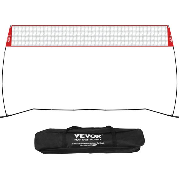 Vevor Rete Da Pallavolo Set Di Reti Da Pallavolo Regolabili In Altezza, 4,3 X 2,3-2,4 M Rete Da Beach Volley Portatile, Rete Da Pallavolo Rete Da Pallavolo Pieghevole Con Pallavolo E Borsa Per Il Trasporto, Per Giardino, Spiaggia-image