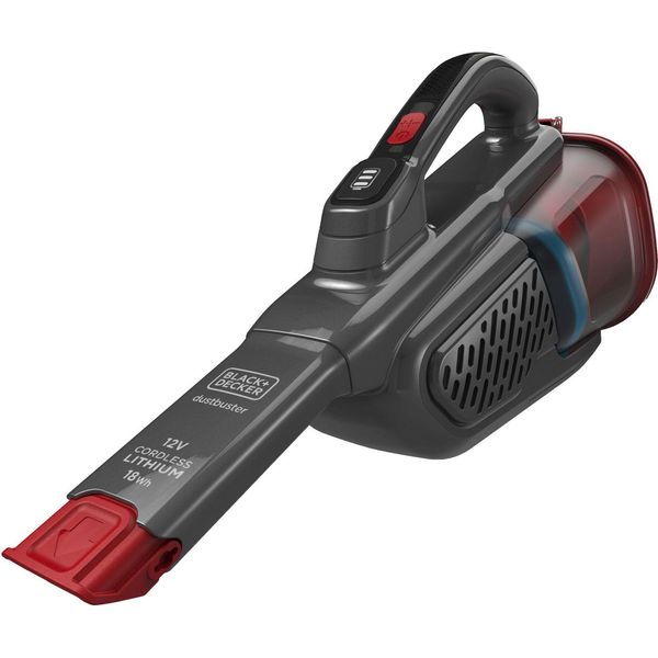 Black & Decker BHHV315J-QW Aspirapolvere Verticale Nero, Rosso Senza Sacco-image