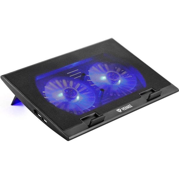 Yenkee Ysn 120 Cuscinetto Di Raffreddamento Per Laptop Da 43,2 Cm (17") Nero, Blu"-image