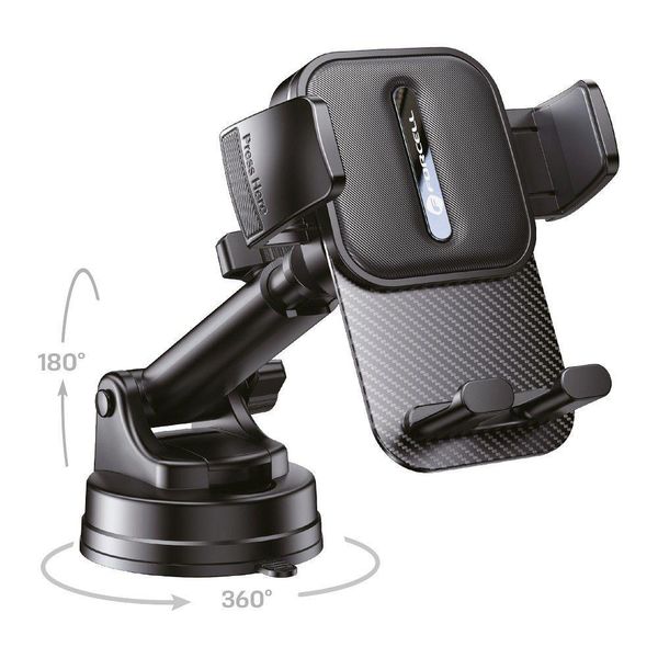 Forcell Supporto Per Telefono Cellulare Per Auto Supporto A Ventosa Guardian Nero-image
