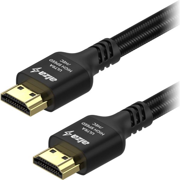 Alzapower Alucore Premium Hdmi 2.1 Ad Alta Velocità 8K 3M Nero-image