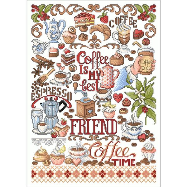 Schema A Punto Croce Di Lindner "Coffeeshop"", 133"-image