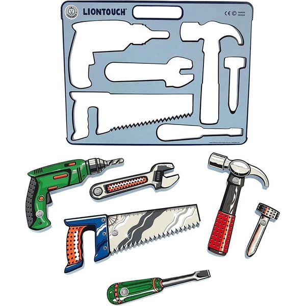 Set Di Attrezzi Liontouch - Trapano Elettrico, Martello, Sega, Cacciavite, Chiave Inglese E Chiodi-image
