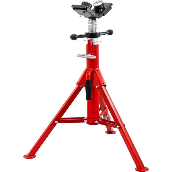 Vevor Supporto Per Tubi Con Testa A V A 2 Sfere 1107A Supporto Pieghevole Per Tubi 4500LB Asta Per Tubi Regolabile In Altezza-image
