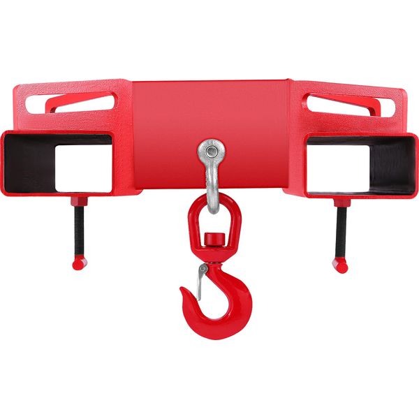 Succebuy Gancio Di Sollevamento Per Carrelli Elevatori Da 3 Tonnellate, Gancio Girevole Con Capacità Di Carico Di 6000 Libbre, Attacco Per Carrello Elevatore Con Gru Mobile-image
