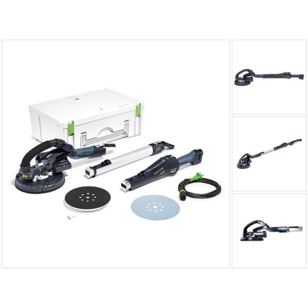 Festool LHS-E 225 Eq-Plus S/W Planex Levigatrice A Collo Lungo ( 575217 ) 550W 215Mm In Systainer + Disco Abrasivo-image