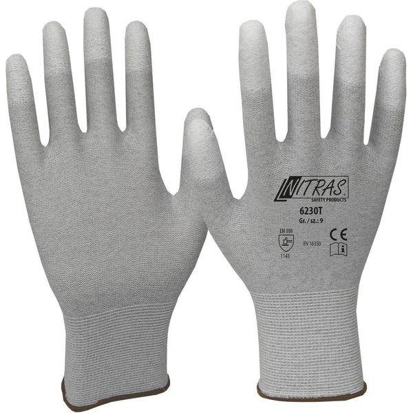 Guanti Taglia 11 Grigio/Bianco En 388,EN 16350 Dpi Ii-image