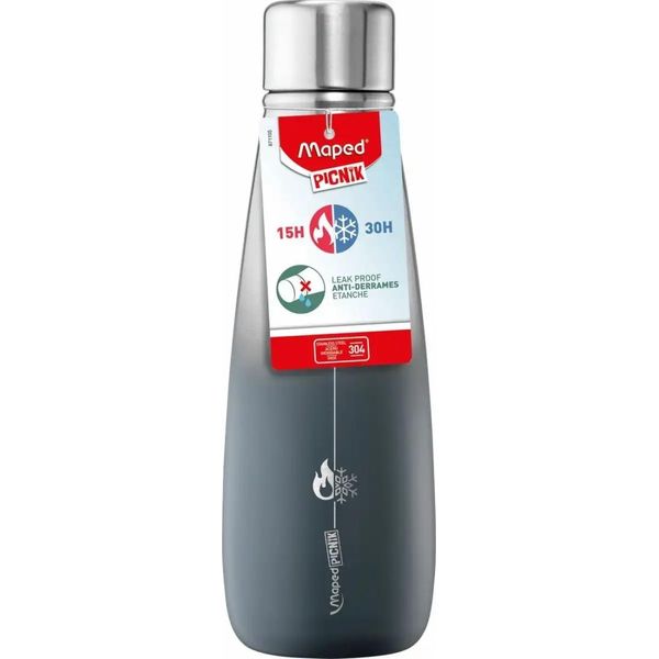 Maped 871105 Maped Picnik Concept Pallone Da Vuoto, 0,5 L, Grigio-image