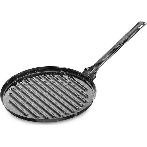 Barbecue Vaello Circolare In Acciaio Smaltato Nero (Ø 24 Cm)-image