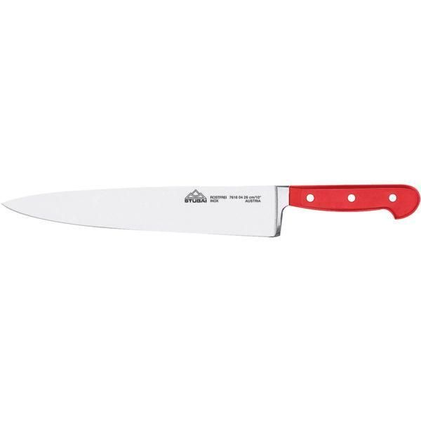 Coltello Da Chef Forgiato Stubai, Forma Grande, Lunghezza Lama 260 Mm, Rosso-image