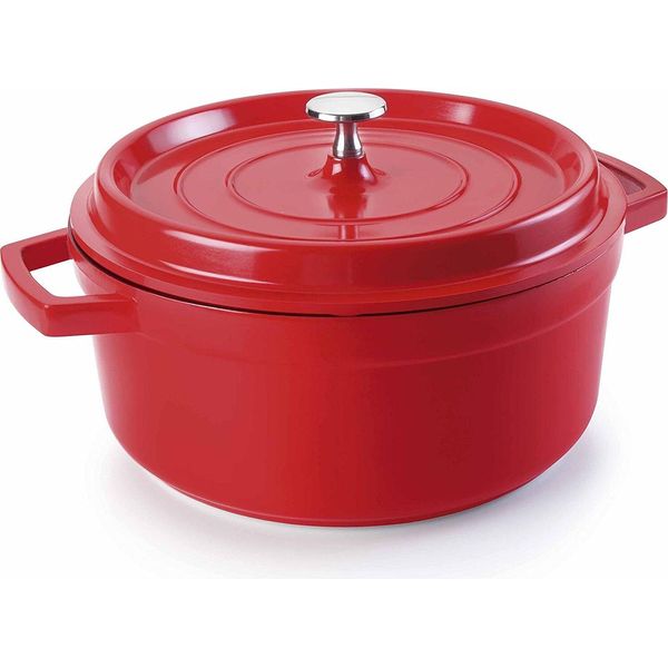Lacor 25928 Pentola Rossa Per Arrosti 28 Cm, Alluminio Fuso-image