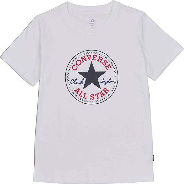 Converse Chuck Patch Classic Tee Maglietta Da Donna 10022560 Bianco, Taglia Abbigliamento:Xxl-image