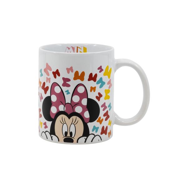 Tazza Disney Minnie Mouse 325 Ml - Tazza In Ceramica Con Fiocchi So Edgy In Un Set Regalo-image