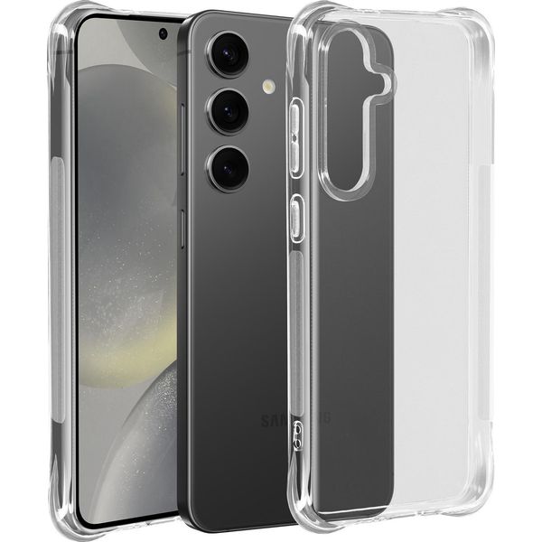 Avizar, Custodia Bumper Per Samsung Galaxy S24 Fe Con Angoli Antiurto, Trasparente-image